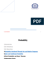 Lecture 2 - Probability Definition, Joint, Marginal and Conditional Probability