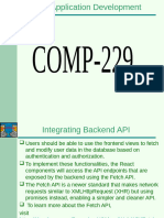 Integrating Backend API - Summary Slide