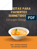 Receitas para Pacientes Submetidos A Cirurgia Ortognática