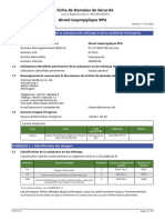 Fiche de Donnée de Sécurité de L'alcool D'isopropilique