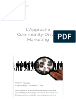 L'Approche Community-Driven Marketing - Franz Chatelin