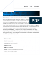 Métodos Anticonceptivos Y Prevención de Its - Un Proyecto Vital