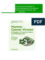 PDF Human Cancer Viruses Principles of Transformation and Pathogenesis Translational Research in Biomedicine 1st Edition John Nicholas Download