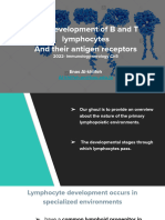 The Development of B and T Lymphocytes and Their Antigen Receptors 2021 - Immunology-Serology Ch4+5 Enas Al-Khlifeh Al-Khlifeh - En@bau - Edu.jo