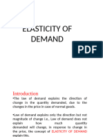 Elasticity of Demand