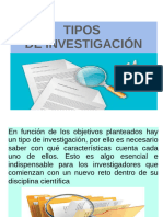 Tipos de Investigacion