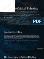 A Guide To Critical Thinking