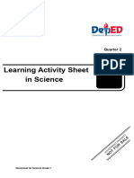 Learning Activity Sheet in Science: Quarter 2