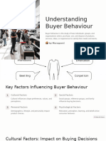 Understanding Buyer Behaviour