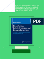 [Ebooks PDF] download Diversification Industry Dynamism and Economic Performance The Impact of Dynamic related Diversification on the Multi business Firm 1st Edition Matthias Knecht (Auth.) full chapters