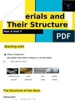 Materials and Their Structure