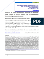 Recovery of Acetyl Cholinesterase Inhibition by Methanolic Bark Extract of Acacia Nilotica From Organophosphate Pesticides Exposure in Mice Model