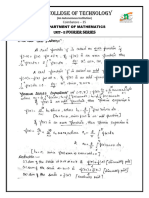 SNS College of Technology Notes Maths