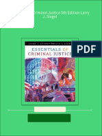 Full Download Essentials of Criminal Justice 5th Edition Larry J. Siegel PDF