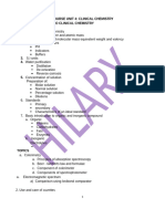 Clinical Chemistry Notes From Dorothy - 3-1