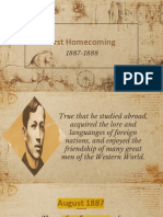 Rizal S 1st Homecoming