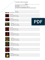 Quiz Dashboard Warning Symbols