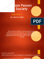 IPHP Lesson 9 Human Person As An Human Society