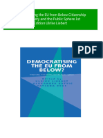 Where Can Buy Democratising The EU From Below Citizenship Civil Society and The Public Sphere 1st Edition Ulrike Liebert Ebook With Cheap Price