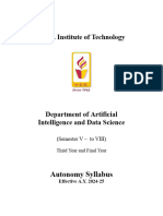 AI and DS Final Autonomy Syllabus