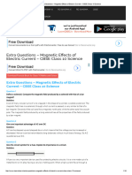 Extra Questions - Magnetic Effects of Electric Current - CBSE Class 10 Science