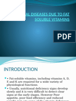 'Nutritional Disease Due To Fat Soluble Vitamins