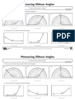 Measure Obtuse Angles With A Protractor Maths Activity Sheets