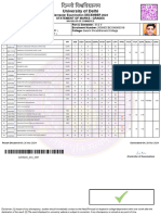 University of Delhi: Semester Examination DECEMBER 2023 Statement of Marks / Grades