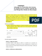 Projet - Contrat - Entretien Cuisine Vérifié 04 Octobre 2024