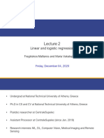 2EL1730 ML Lecture02 Linear and Logistic Regression