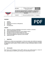 NPT 001 - Parte 02 - Projeto Tecnico de Prevencao A Incendio e A Desastre e Memorial Simplificado de Prevencao A Incendio e A Desastre