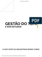 Gestão Do Tempo e Dos Estudos