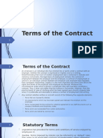 LPR3115 - Terms of The Contract of Employment