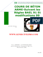 Cours de Beton Arme Suivant B A E L 91 P