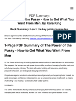 (PDF) The Power of The Pussy - How To Get What You Want From Men Summary - Kara