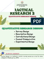 Quantitative Research Design