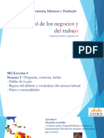 Español de Los Negocios y Del Trabajo - M1L4 Es