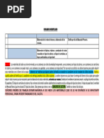 Horario Modificado