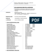 Informe de Liquidacion Supervisión