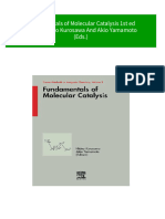 Fundamentals of Molecular Catalysis 1st Ed Edition Hideo Kurosawa and Akio Yamamoto (Eds.) 2024 Scribd Download