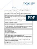 Reflective Practice Template