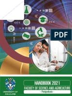 Faculty of Science and Agriculture 2021 Postgraduate Handbook