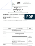 Progression - Pédagogique - de - Première - BAC - PRO - IRT Last Version