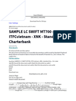 Swift Text of LC MT 700