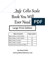 The Only Cello Scale Book You Will Ever Need Large Print Edition