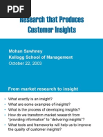 Market Research Customer Insight