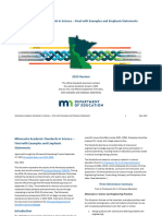 Minnesota Academic Standards in Science - Final With Examples and Emphasis Statements Updated 101322