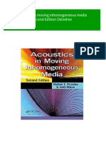 Full Download Acoustics in Moving Inhomogeneous Media Second Edition Ostashev PDF