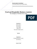 Food and Hospitality Business Analysis .