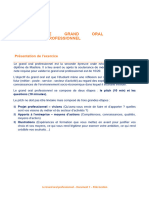 LE Grand Oral Professionnel: Présentation de L'exercice